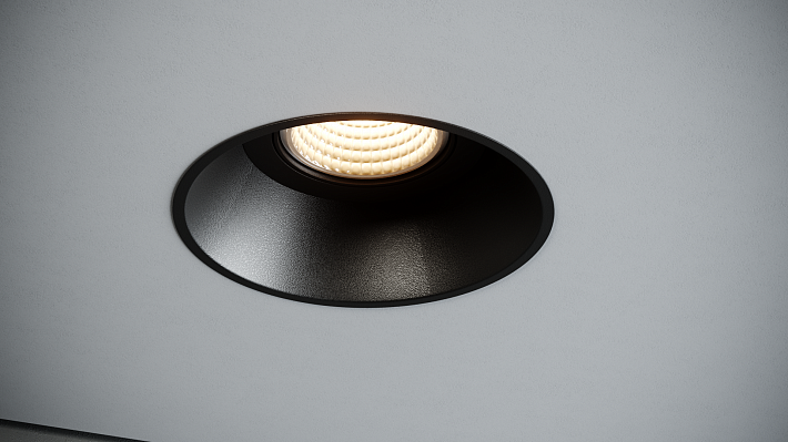 Quest Light Светильник встраиваемый, поворотный, черный, под лампу GU10, IP20 CLASSIC LD black