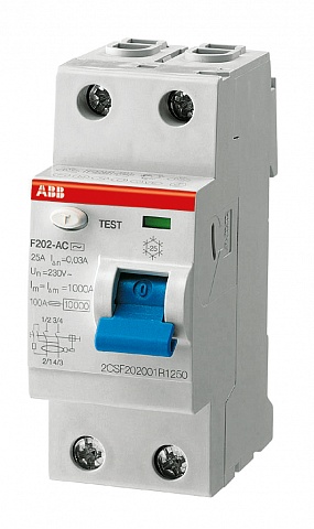 ABB F2AP-R Выкл.диф.тока 2мод.F202 A-80/0,03 AP-R