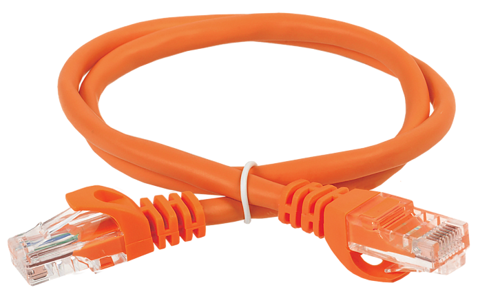IEK ITK Коммутационный шнур кат. 6 UTP PVC 5м оранжевый