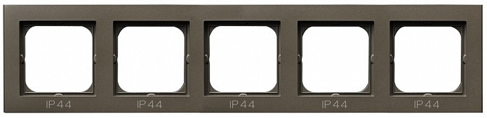 Ospel Sonata Шоколадный металлик Рамка 5-ая для выключатель IP-44