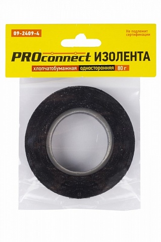 PROconnect Изолента ХБ PROconnect 18 х 0,35 мм, (ролик 11,3 м/80 г) (2-ПОЛ)
