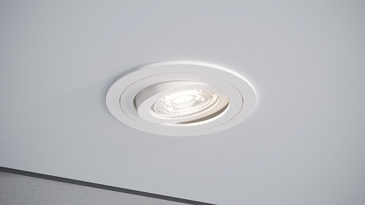 Quest Light Светильник встраиваемый, поворотный, белый, под лампу MR16 GU5,3, IP20 Cross 01 R white