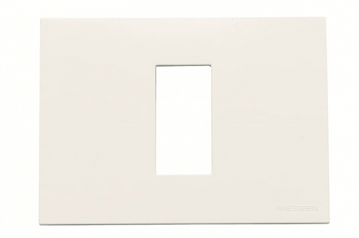 ABB Рамка итальянского стандарта 3M, 1-модульная, базовая, серия Zenit, цвет альпийский белый