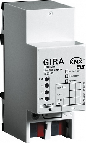 Gira KNX Линейный(зональный) соединитель/усилитель DIN-рейка