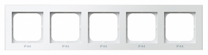 Ospel Sonata Белый Рамка 5-ая для выключатель IP-44