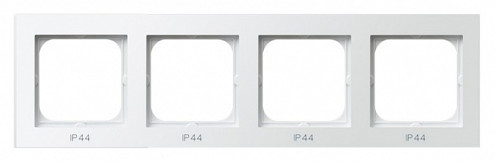 Ospel Sonata Белый Рамка 4-ая для выключатель IP-44