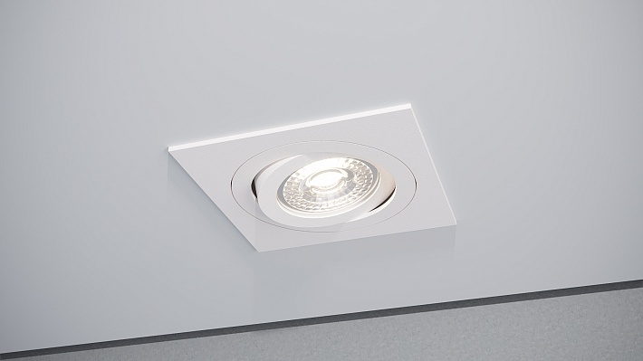 Quest Light Светильник встраиваемый, поворотный, белый, под лампу MR16 GU5,3, IP20 Cross 01 Q white