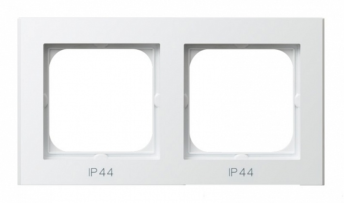 Ospel Sonata Белый Рамка 2-ая для выключатель IP-44