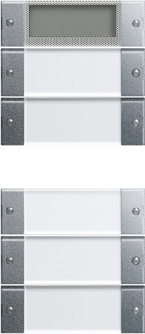 Gira Instabus S-55 Алюминий Комплект клавиш 5 шт(2+3) с дисплеем к сенс.выкл.3 Plus,5кл(2+3),514500