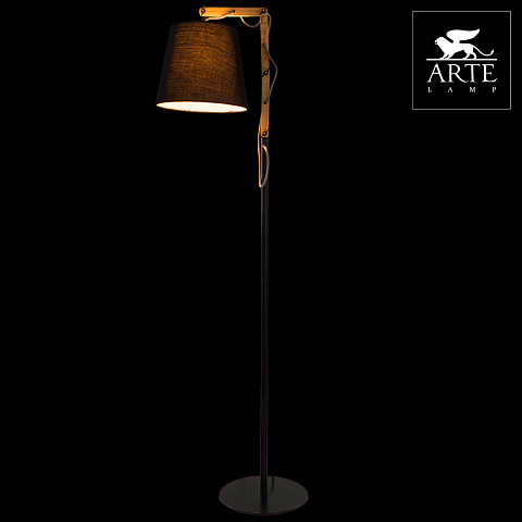 Arte Lamp Pinocchio Коричневый/Черный Торшер 60W E27