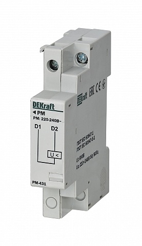 DEKraft Расцепитель минимального напряжения 220-240 В для ВА-431