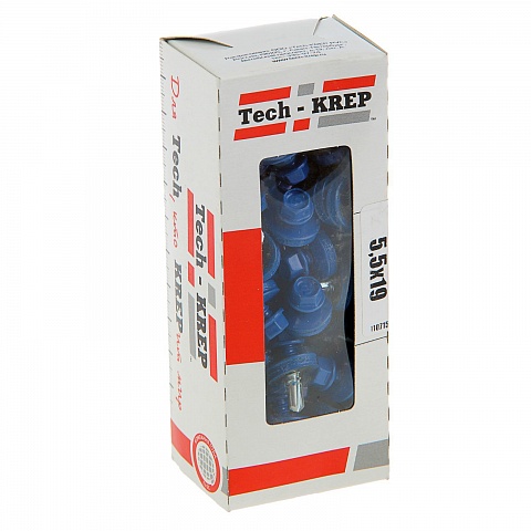 Tech-Krep Саморез КР св. 5,5х19 RAL-5005 (насыщ. синий) (60 шт) - коробка с ок