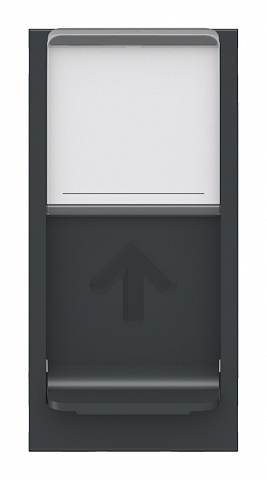SE Unica Modular Антрацит Розетка компьютерная, RJ45, одиночная кат. 5е UTP, 1 модуль
